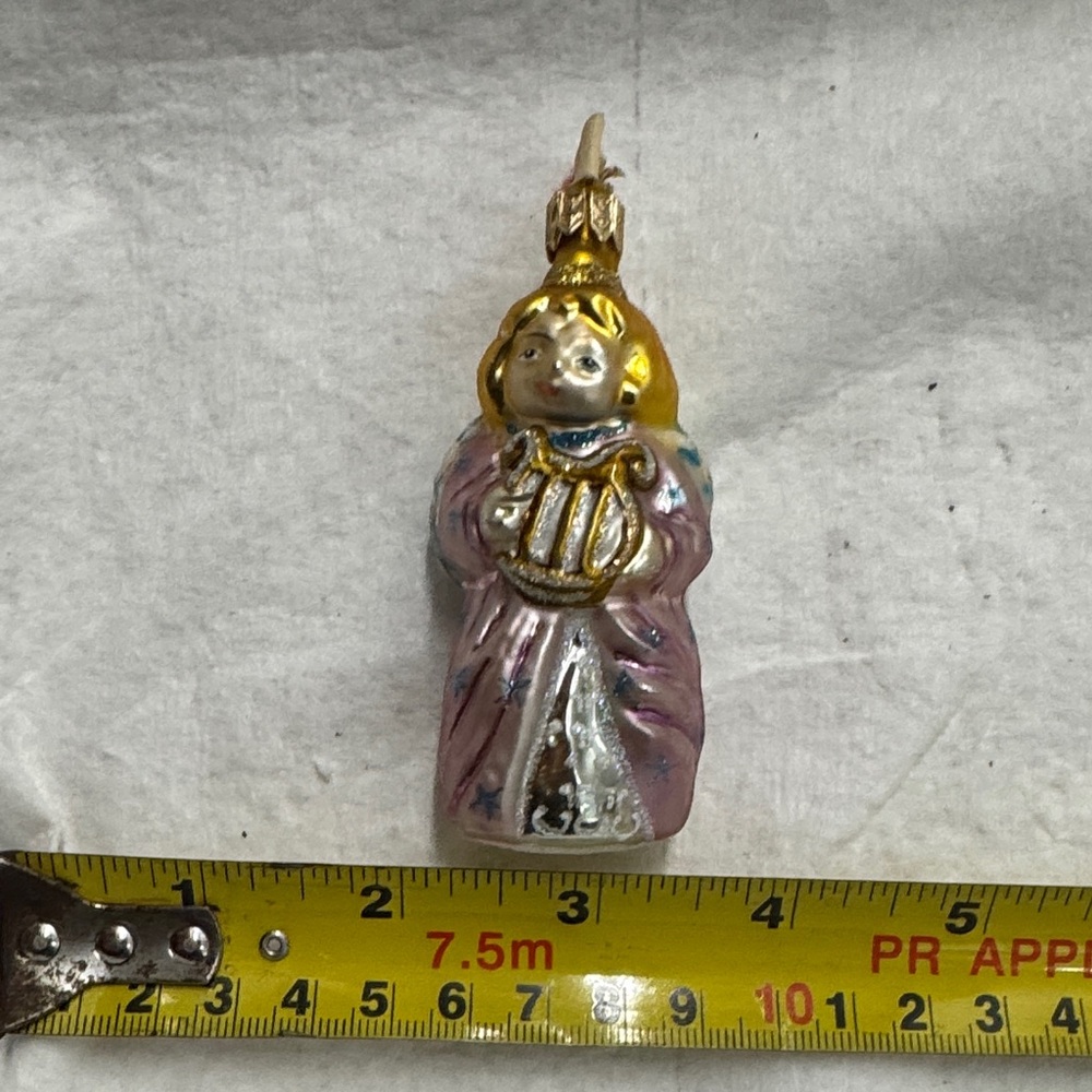 Vintage Angel Ornament with Harp